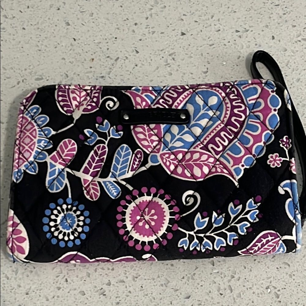 Vera Bradley Alpine Floral Floral Quilted Women's Wallet/Wristlet